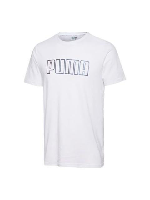 PUMA Basic Logo Tee 'White Black' 597900-52
