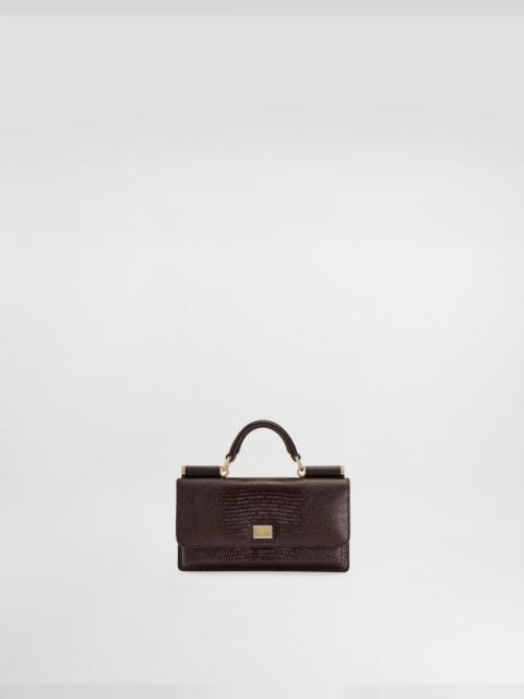 Iguana-print mini bag