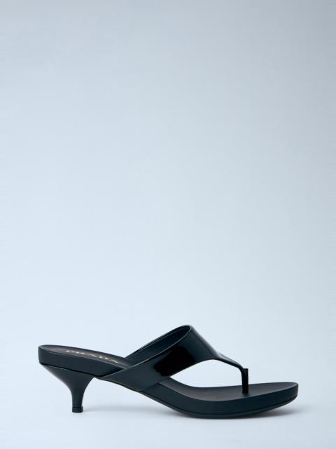 Patent Leather Thong Sandals