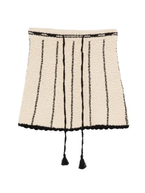 April striped mini skirt