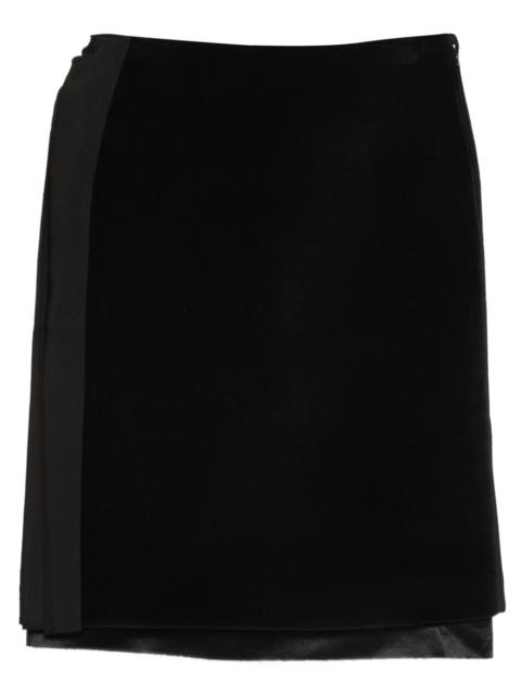 layered straight skirt