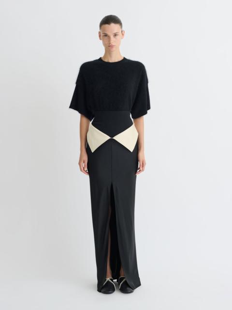 Crisp Satin Long Skirt