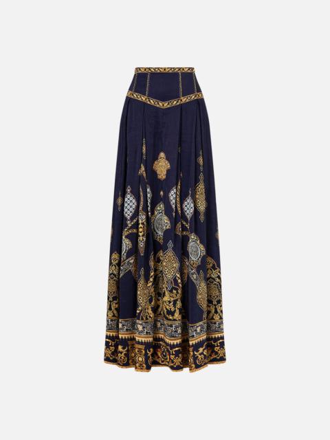 CORSET WAIST MAXI SKIRT