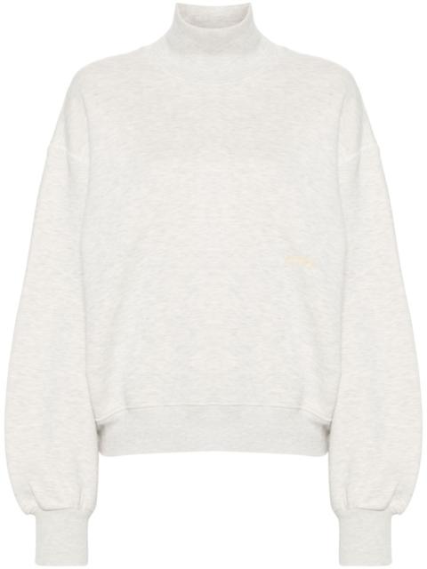 turtle-neck jersey sweatshirt