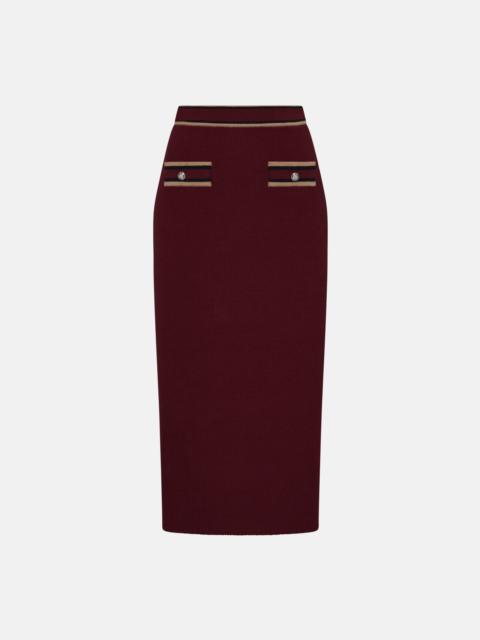 MERINO WOOL MIDI SKIRT