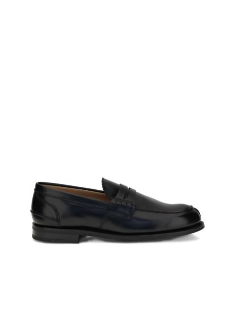 penny leather loafers