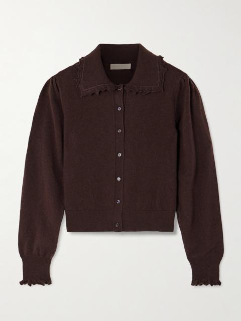 Kalila Ruffled Cashmere Cardigan