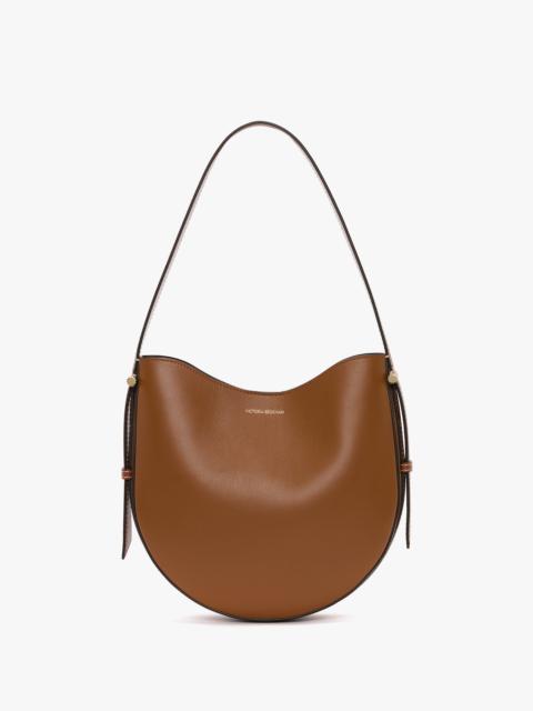 Medium Dia Hobo Bag In Tan Smooth Leather