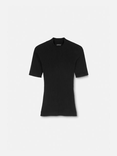 Ribbed Knit T-Shirt