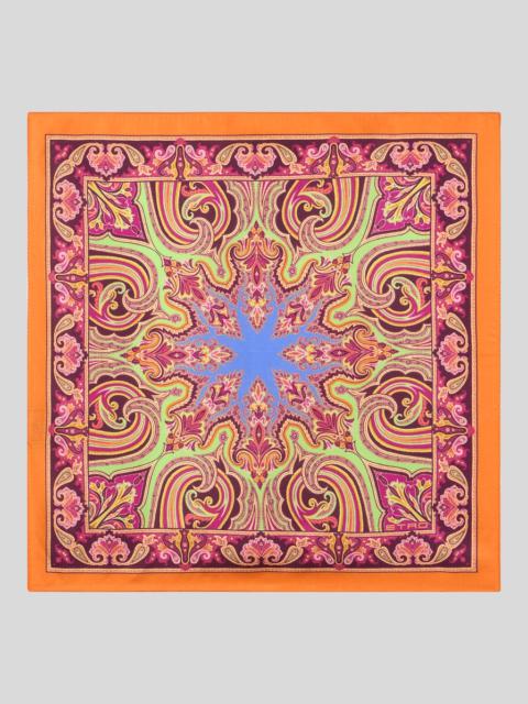 PAISLEY SILK POCKET SQUARE