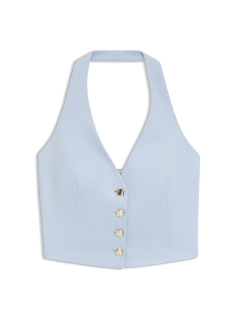 SLIM-FIT WAISTCOAT WITH HALTERNECK