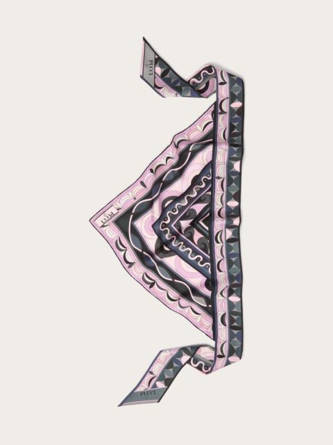 MIXED PRINTS SILK TWILL SCARF