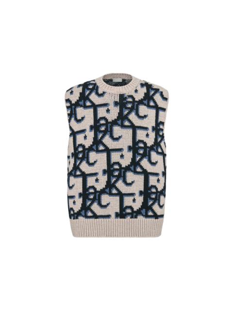 Dior x CACTUS JACK Oversized Sleeveless Sweater Beige/Black