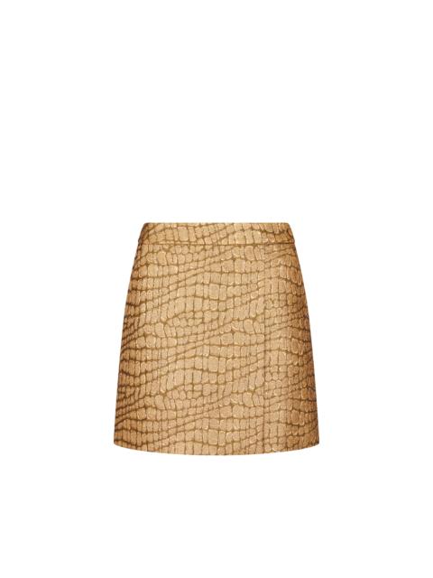 CROCO JACQUARD MINI SKIRT