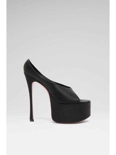 ANOK PLATEAU SLIPPER 155 BLACK SATIN