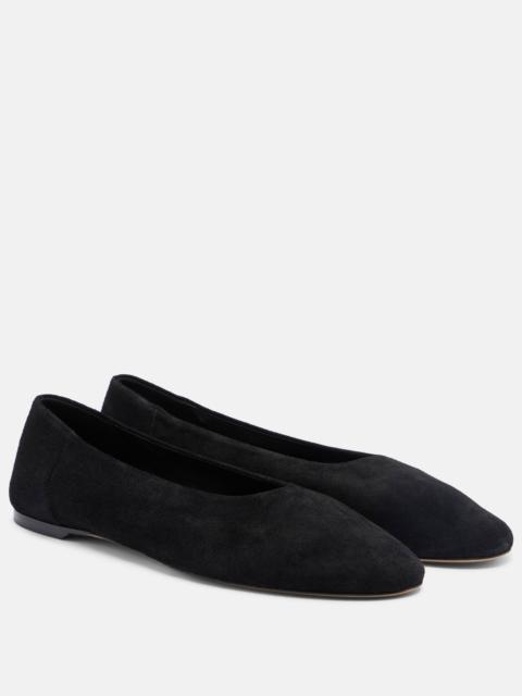 Suede ballet flats