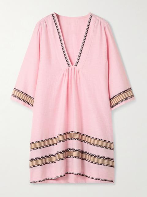 Belkis Striped Cotton Kaftan