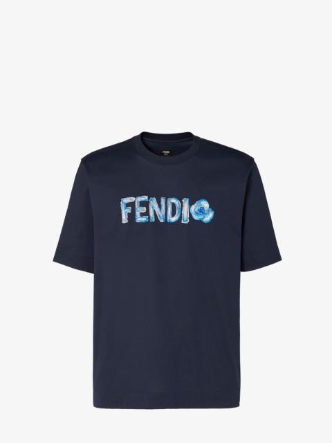 T-Shirt Navy blue cotton T-shirt