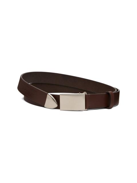 Brown Steer Oil Smooth 30 MM Belt