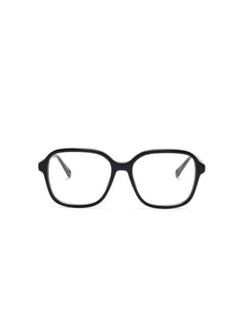 square-frame glasses