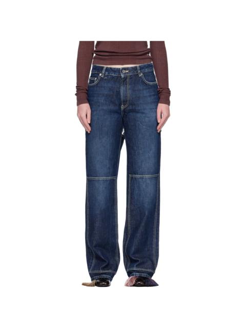 Blue 'The Cut-Out' Jeans