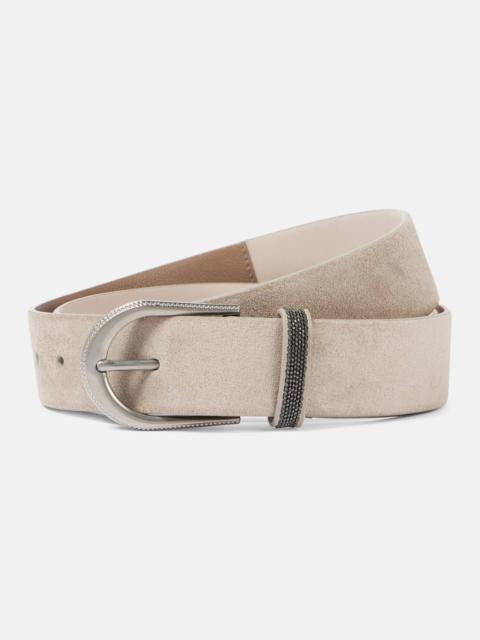 Suede belt