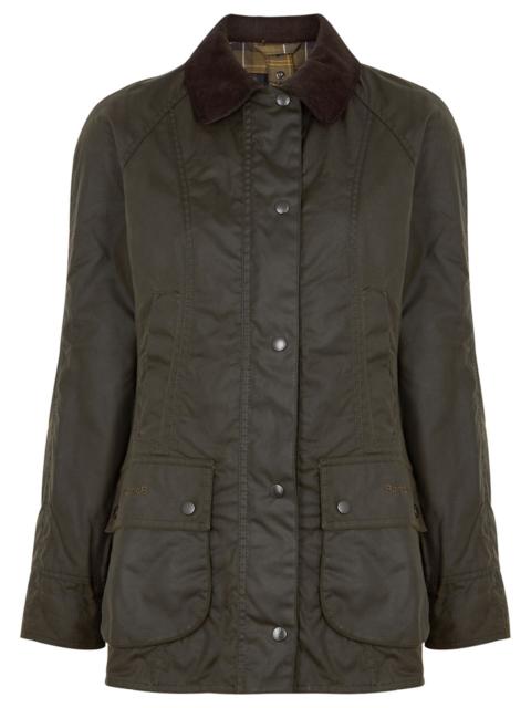 Barbour Beadnell Dark Green Waxed Cotton Jacket