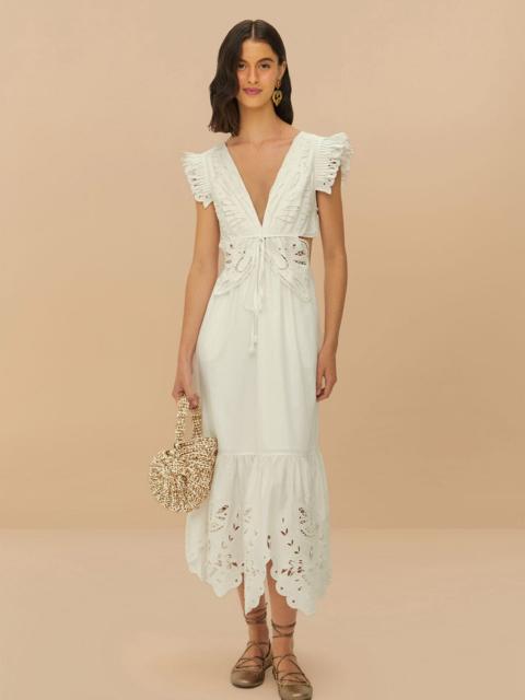 Off-White Butterfly Richelieu Midi Dress