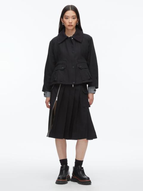 Cropped Flounce Barn Jacket