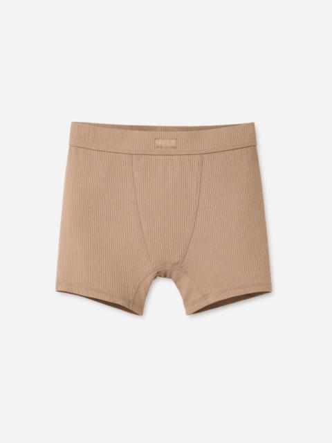 ® Women's Alexiah Boy Short Rib LENZINGu2122 ECOVEROu2122 Viscose Blend Bottoms in Silver Taupe