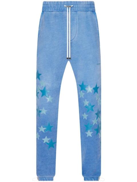 star-patch cotton track pants
