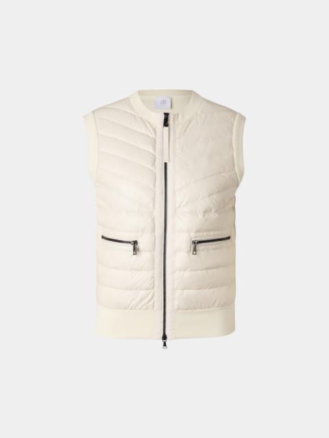 Zira down knitted vest in Cream
