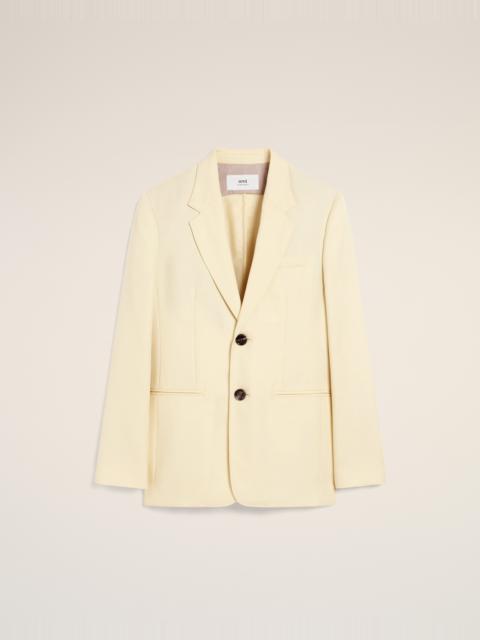 YELLOW WOOL SEMI-LINED JACKET