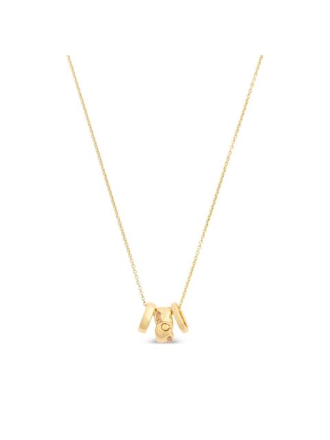 logo-charm necklace