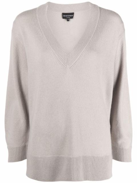 V-neck cashmere jumper