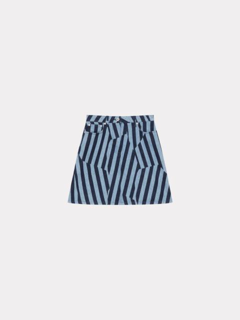 KENZO Dazzle Stripe denim skirt