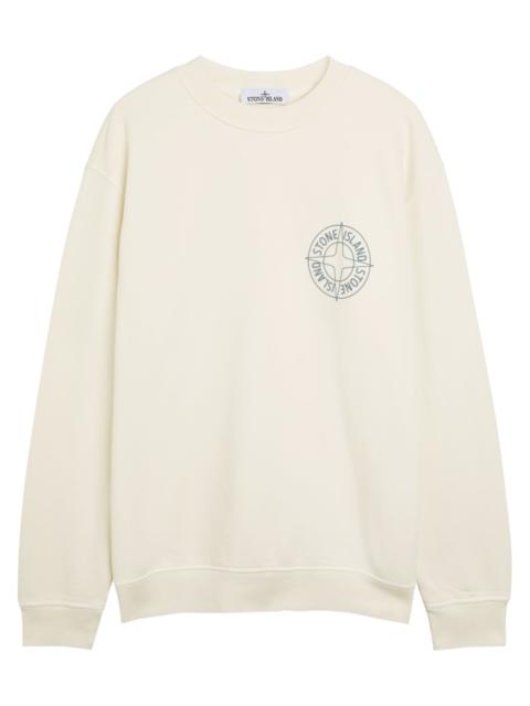 Stone Island Logo-print Cotton Sweatshirt
