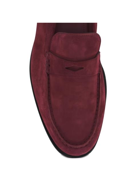 Haileigh suede penny loafers