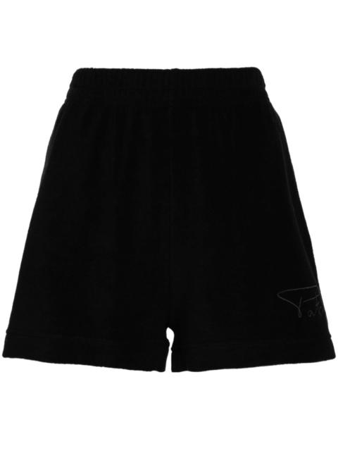 logo-embroidered terry shorts