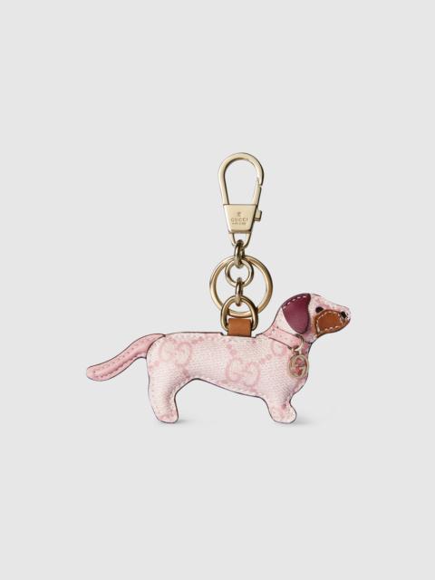 Dog-shaped bag charm