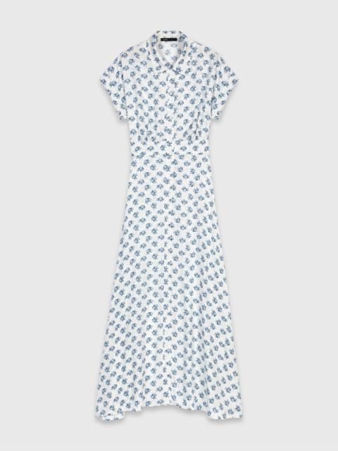 Jacquard print maxi dress