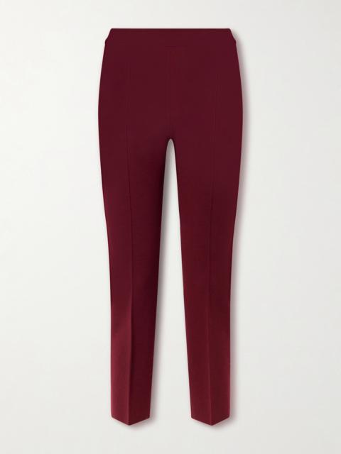 Louis Cropped Stretch Wool-blend Slim-leg Pants