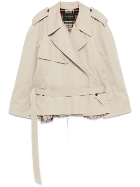 cropped trench coat