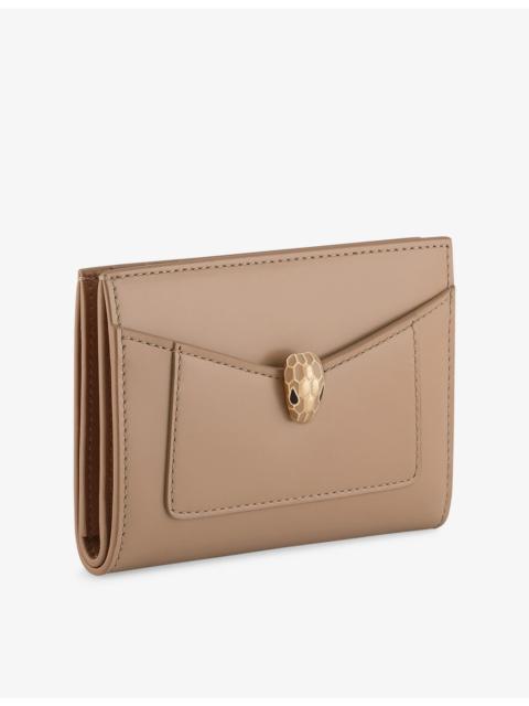 Serpenti Forever Folded Leather Card Holder