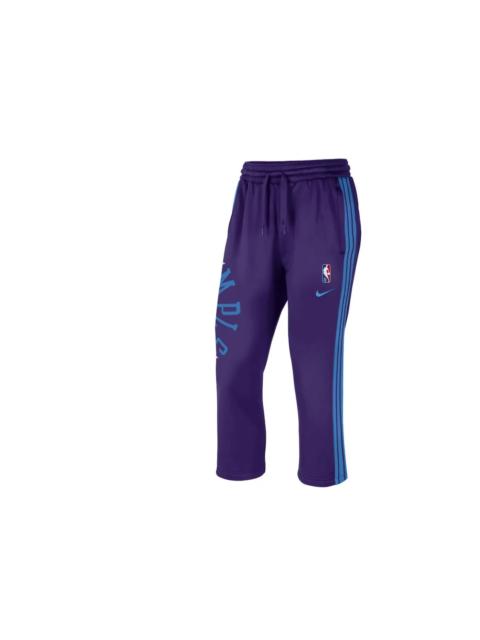 Nike NBA Women's Los Angeles Lakers Fleece Mid Calf Length Pants Purple