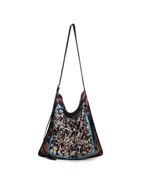 Multicolor Small Scarf Tote