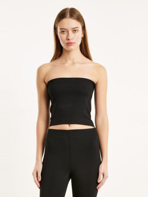 BLACK CREPE TUBE TOP