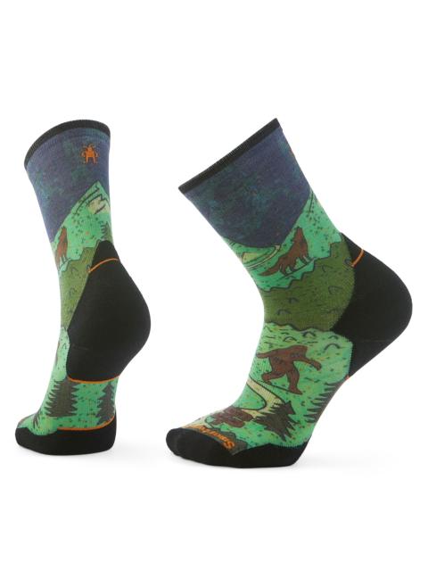 Trail Run Neature Print Crew Socks