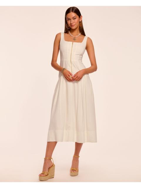 Moira Zip Front Midi Dress