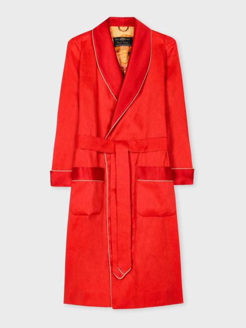 Daniel Hanson For Paul Smith - Red Linen And Silk Dressing Gown